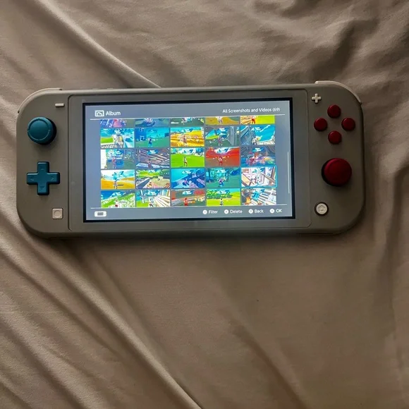 Special Edition 2019 Pokémon Nintendo Switch Lite Gray with Red and Blue Buttons - Picture 8 of 8